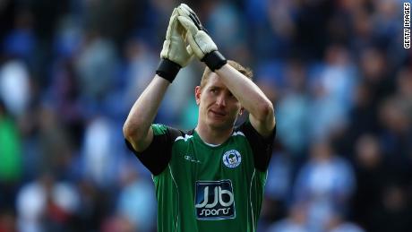 Chris Kirkland captured during a game against Bolton Wanderers in 2009