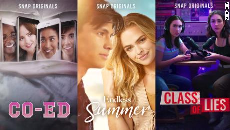 Three of Snap's new shows. 