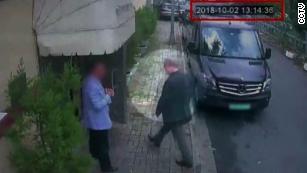 CCTV footage shows Saudi Journalist Jamal Khashoggi entering the Saudi consulate on October 2.