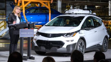 GM CEO Mary Barra has stressed the development of self-driving cars and electric vehicles like the Chevy Bolt EV.