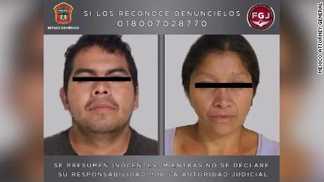 Mugshots of &quot;Juan Carlos N&quot; and &quot;Patricia N&quot; who are accused of killing at least 10 women.