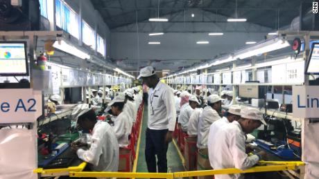 Transsion&#39;s assembly factory in Addis Ababa, Ethiopia.