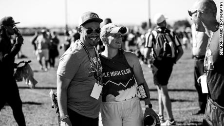 The Denver Mile High Club's Aszur Rollins (right), who won her sixth Gay Bowl, says flag football is "all-encompassing" and met her wife through the league. 