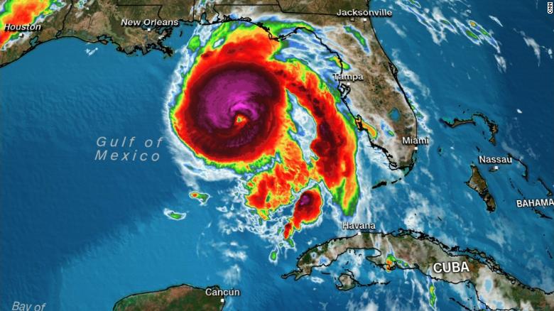 Hurricane Michael Size Chart