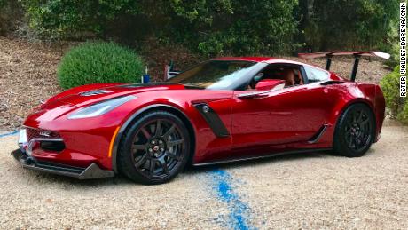 The Genovation GXE is an electric car made from a Chevrolet Corvette.