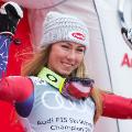 Mikaela Shiffrin skiing World Cup globe Are