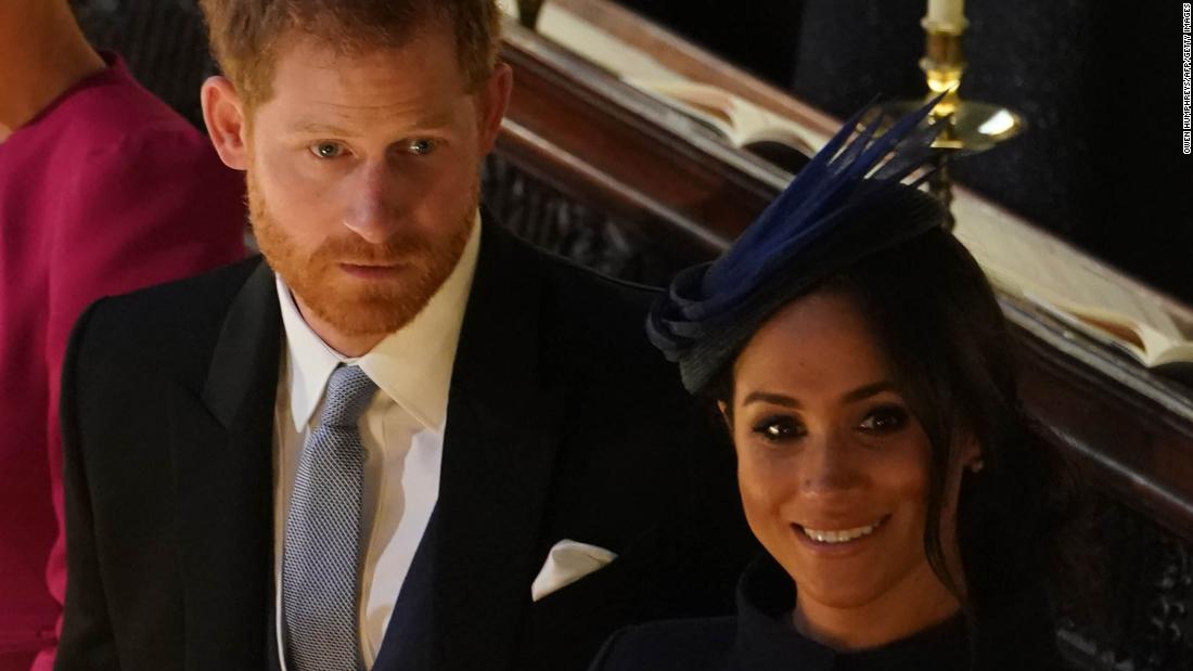 Prince Harry, Duke of Sussex, and Meghan, Duchess of Sussex, attend the wedding.