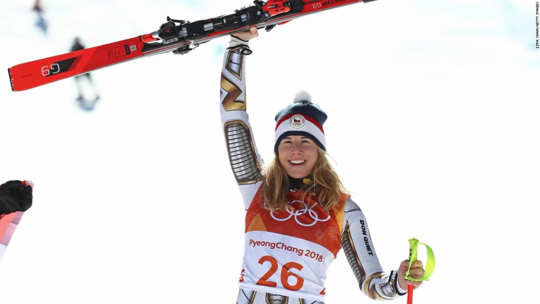 Czech sensation Ester Ledecka made history as the first athlete to win gold in two separate disciplines at the same Games in Pyeongchang. She scored a stunning super-G victory and added parallel giant slalom gold in her preferred sport of snowboarding. Definitely one to watch on the alpine circuit.