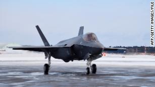 A new F35 stealth fighter  arrives at Misawa Air Base in northern Japan in January 2018.