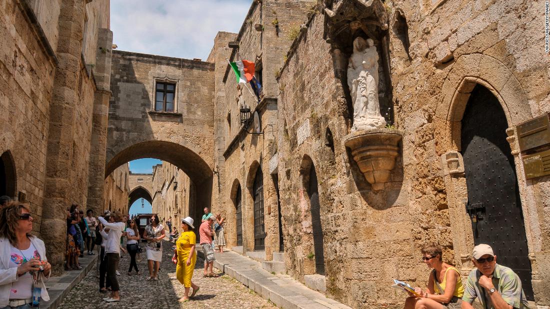 The Avenue of the Knights in the medieval Old Town of Rhodes, Greece, is also in danger. &quot;If our common heritage is destroyed or lost, it is not possible to replace or rebuild it,&quot; said lead study author Lena Reimann, a doctoral researcher for the Coastal Risks and Sea-Level Rise Research Group in Germany.