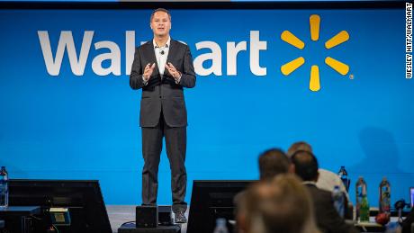 "We're changing. We're adapting. We continue to transform the company," Walmart CEO Doug McMillon told investors on Tuesday.