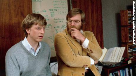 Microsoft Co-founders Bill Gates and Paul Allen.