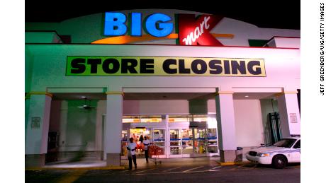 Kmart store closings have left the company a small fraction of its former size.