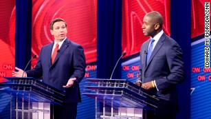 DeSantis and Gillum spar over race, Trump in contentious Florida governor debate 