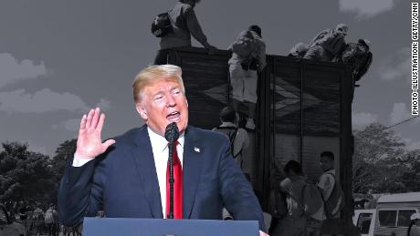 Trump seizes on right-wing media reports to suggest migrant caravan has been infiltrated by 'unknown Middle Easterners'