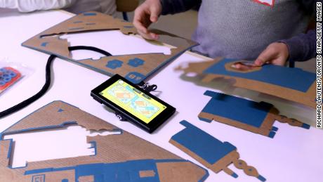 Nintendo Labo cardboard kits are used with different video games.