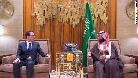 Treasury's Mnuchin meets with Saudi Crown Prince amid outcry over Khashoggi