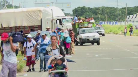 M s de 3.000 migrantes hondure os de la caravana retornan a su pa s