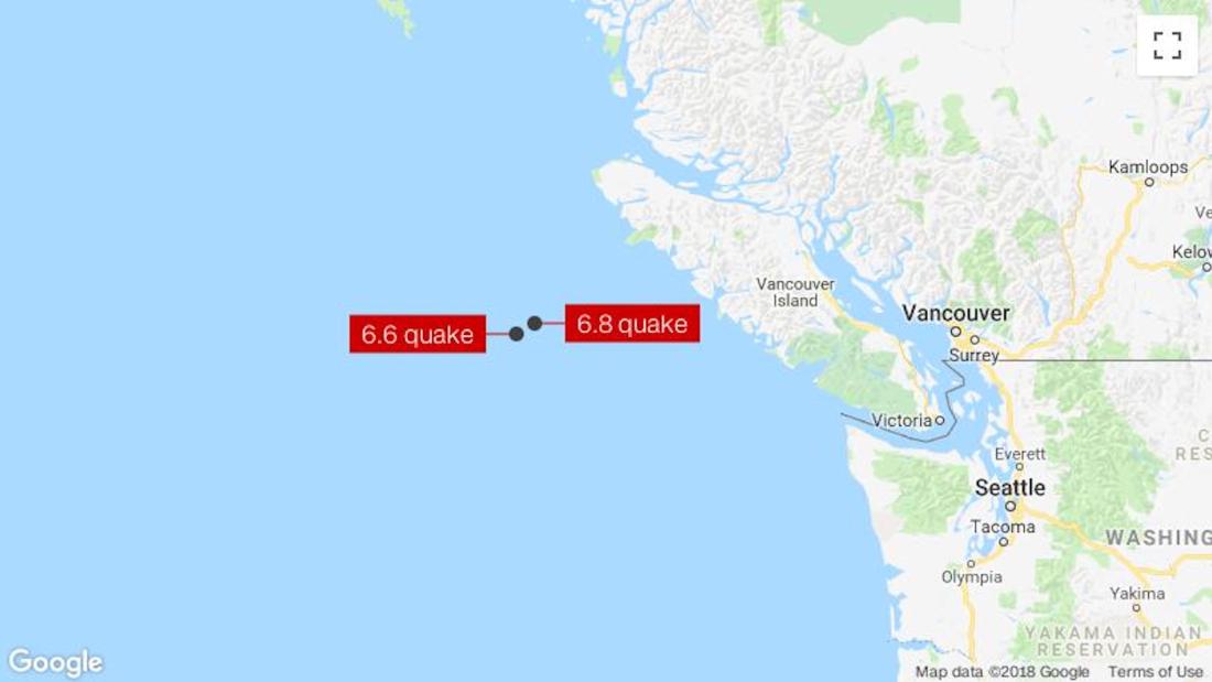 Vancouver: Magnitude 6.8 earthquake strikes off the coast of Canada - CNN