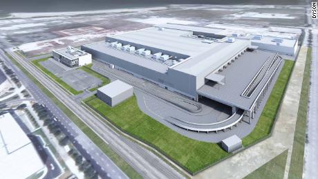 A rendering of plans for the Dyson plant in Singapore.