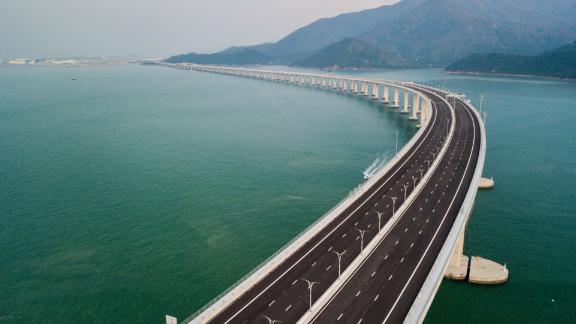 The Hong Kong-Zhuhai-Macau Bridge is the world's longest sea-crossing bridge. 
