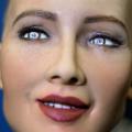 "Sophia" an artificially intelligent (AI) human-like robot developed by Hong Kong-based humanoid robotics company Hanson Robotics is pictured during the "AI for Good" Global Summit hosted at the International Telecommunication Union (ITU) on June 7, 2017, in Geneva.
The meeting aim to provide a neutral platform for government officials, UN agencies, NGO's, industry leaders, and AI experts to discuss the ethical, technical, societal and policy issues related to AI.

 / AFP PHOTO / Fabrice COFFRINI        (Photo credit should read FABRICE COFFRINI/AFP/Getty Images)