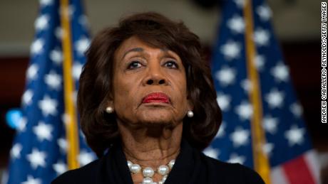 Rep. Maxine Waters, a California Democrat, looks on before speaking to reporters on Capitol Hill in Washington, DC in January. Waters will chair the House Financial Services Committee in January. 