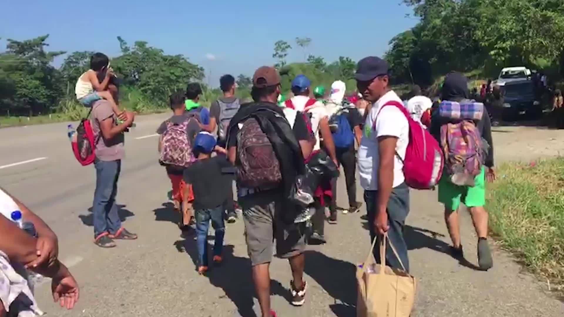 Qu le preguntar as a los migrantes de la caravana que avanza hacia EE.UU