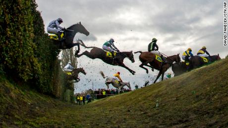 The most infamous obstacle in the race is the &quot;Taxi Ditch&quot; -- it requires horses to jump over a 1.5 meter high hedge and a four meter long ditch which is one meter deep.