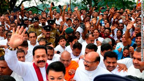 Rajapaksa is considered a military hero among supporters. 