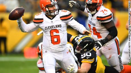 After losing to the Steelers on Sunday, Baker Mayfield also lost Browns head coach Hue Jackson and offensive coordinator Todd Haley. Both were fired on Monday.