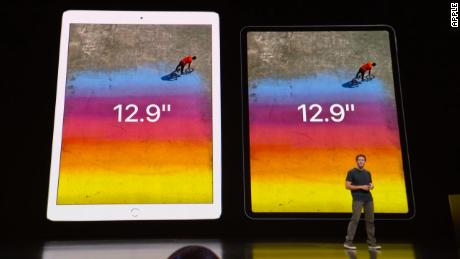 The new iPad Pro has a nearly edge-to-edge display. 