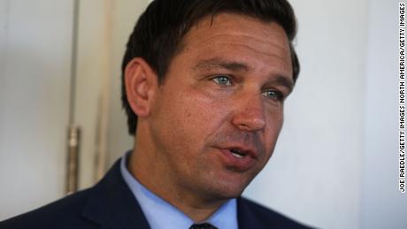 MIAMI, FL - OCTOBER 23:  Republican gubernatorial candidate Ron DeSantis speaks to the media during a campaign rally at Mo&#39;s Bagels restaurant on October 23, 2018 in Miami, Florida. DeSantis is facing off against Democratic challenger Andrew Gillum to be the next Florida governor.  (Photo by Joe Raedle/Getty Images)