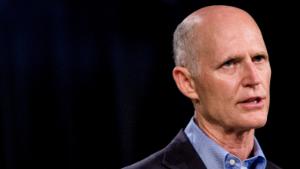 Rick Scott, governor of Florida, speaks during an event in Hialeah, Florida, U.S., on Friday, July 13, 2018. Scott outlined some of his campaign promises for Cuban-Americans and spoke about holding the Castro regime accountable.