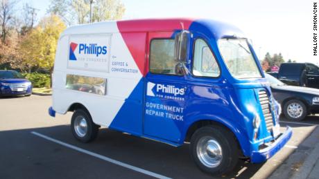 The Dean Phillips campaign has used this van to get attention in Minnesota.