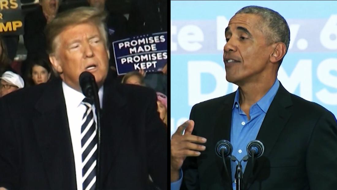 Donald Trump, Barack Obama square off in whirlwind weekend before