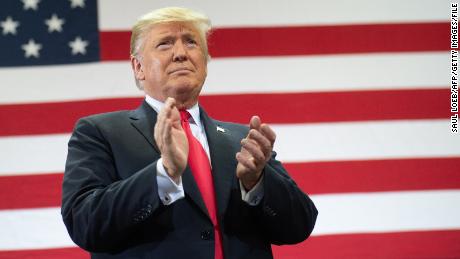 US President Donald Trump attends a campaign rally in Estero, Florida, on October 31, 2018.