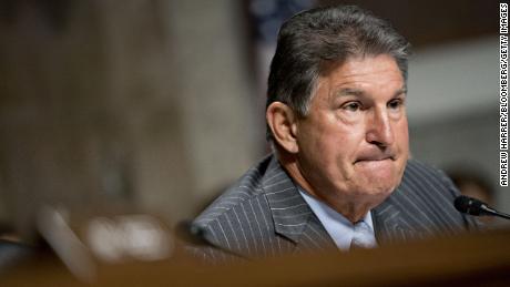 Sen. Joe Manchin, a Democrat from West Virginia, listens during a Senate Intelligence Committee hearing in Washington in September. Photographer: Andrew Harrer/Bloomberg via Getty Images
