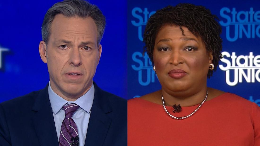 Tapper presses Abrams on gun control position - CNN Video