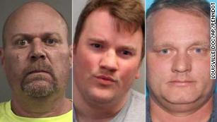From left, the men accused of the Kroger shooting, Gregory A. Bush; the Tallahassee yoga shooting, Scott Paul Beierle; and the Pittsburgh synagogue shooting, Robert Bowers.