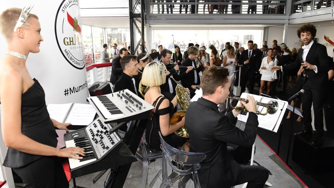 Mumm&#39;s marquee will also feature &quot;high energy visual performances&quot; by its Space Odyssey Orchestra.