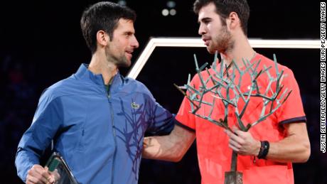 Novak Djokovic Karen Khachanov