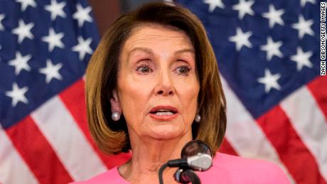 Nancy Pelosi (D-CA) holds a news conference following the 2018 midterm elections.