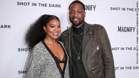 Gabrielle Union, left, and Dwyane Wade attend the premiere of the documentary "Shot In The Dark" in Hollywood on February 15, 2018.