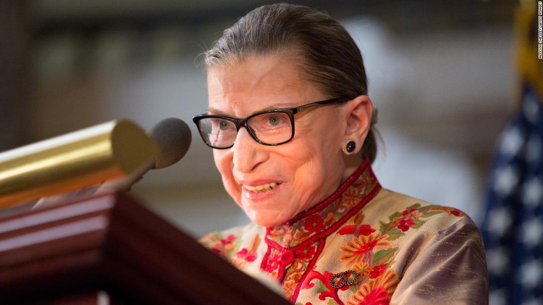 Ruth Bader Ginsburg says she's 'almost repaired' after last month's fall