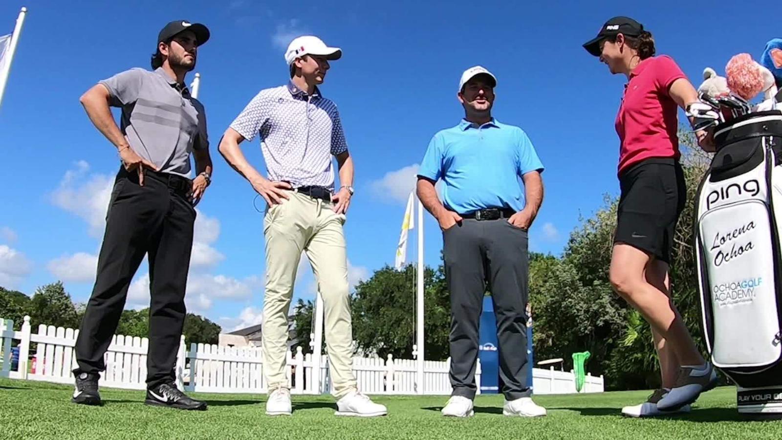 Los Mexicanos Abraham Ancer Roberto Díaz Y Carlos Ortíz Conversan