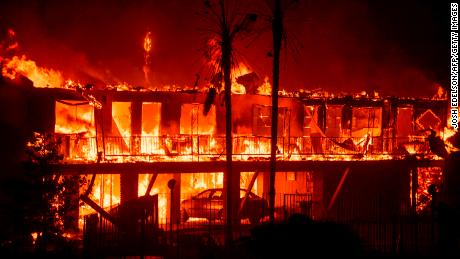 One of the California wildfires grew so quickly it burned the equivalent of a football field every second