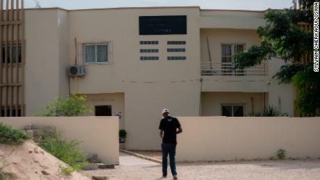 The entrance of CEPIAD based within the grounds of Fann hospital in downtown Dakar.