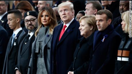 Macron rebukes nationalism as Trump observes Armistice Day