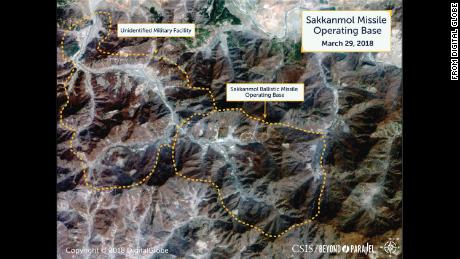 Overview of the Sakkanmol Missile Operating Base and adjacent unidentified military facility, March 29, 2018. 